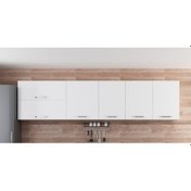 Resim Minar 300 Cm Mutfak Dolabı Beyaz 300-B1-Üst Modül Beyaz 