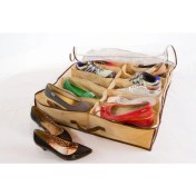 Resim Ayakkabı Saklama Çantası 12 Bölmeli Shoes Under 