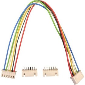 Resim 5 Adet 2.50mm 6 Pin Çift Taraflı Jst Xh Konnektör 20cm Kablolu 
