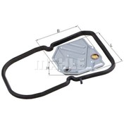 Resim MAHLE HX46D1 Otomatik Sanziman Yagi Filtre Seti 190 W201 83-90 W202 93-00 W123 79-85 W124 86-92 W210 97-02 1262710280 (WT969859) 