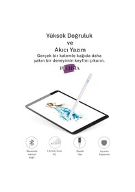 Resim Xiaomi Pad 7 Pro / Pad 7 Uyumlu Yazım Ve Çizim İçin Dokunmatik Ekran Tablet Kalemi Beyaz 