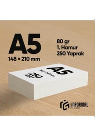 Resim İnformal Fotokopi Kağıdı Premium Kalite A5 80 Gr 250 Yaprak 