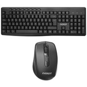 Resim Everest Km-719 Siyah 2in1 Kablosuz Q Multimedia Klavye + Mouse Set Diğer 