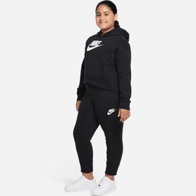 Resim Nike Sportswear Club Fitted Cepli Çocuk Siyah Eşofman Altı 