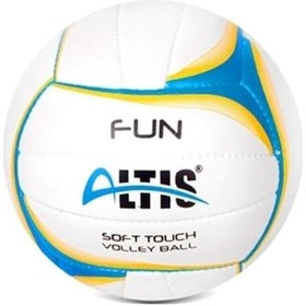 Resim ALTIS FUN VOLEYBOL TOPU NO5 SARI MAVİ BEYAZ Beyaz - Mavi 