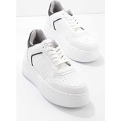 Resim Bambi Beyaz Siyah Kadin Sneaker K01836000809 Bambi