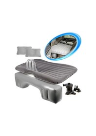 Resim Araç İçi Şişme Yatak Şişme Araba Koltuğu Yatağı Gri Renk 