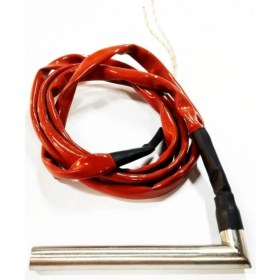 Resim Fişek Isıtıcı Rezistans 13Cm Boy-16Mm Kalınlık-700 W-220V Dirsek- 2Mt Makar. 