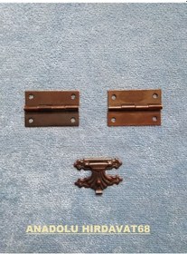 Resim Anadoluhirdavat Dekoratif Tavla Ve Mini Kutu Menteşe Ve Klips Antik Eskitme Renk (309966486) 