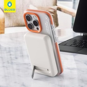 Resim Blueo Kablosuz Standlı Şarj 10000 mAh Powerbank (Yeşil) 