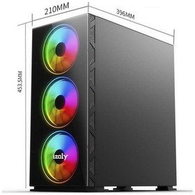 Resim Izoly ST03853 i7-10700F 16 GB 512 GB M.2 NVMe RTX3080 10 GB Free Dos Masaüstü Oyuncu Bilgisayarı 