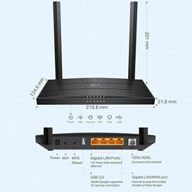 Resim Mena Rise Tp-Lınk Archer VR400 1200 Mbps Vdsl2 Modem 