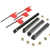 Resim Youmex 4 Adet Tornavida Takım Tutucu + 10 Ccmt09t304 Karbür Uç + T15 Anahtarı Seti 