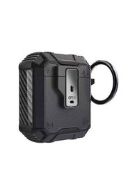 Resim Subutu Apple Uyumlu AirPods Airbag 35 Darbelere Karşı Dayanıklı Düğmeli Kılıf-siyah Siyah 