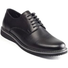Resim Komcero 7416 Siyah Hakiki Deri Klasik Casual Erkek Ayakkabı-Siyah 