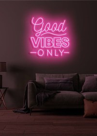 Resim Twins Led Good Vibes Only Yazılı Neon Tabela Pembe Model:model:35213366 Pembe 