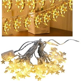 Resim Winnboss Wn-1181 5 Metre 20 Ledli Ay Yıldızlı Günışığı Sabit Led Dekoratif Led Aydınlatma 5 Watt Süsleme Işığı 