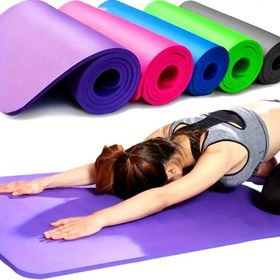 Resim 3mm EVA Yoga Matı - Dayanıklı, Hafif ve Kaymaz Nem Dirençli - Ev Spor Salonları ve Fitness Antrenmanları İçin İdeal - Tek Paket, Pembe & Mor | Çok Yönlü Yoga Aksesuarı, Yoga, Pilates ve Daha Fazlası için Uygun 