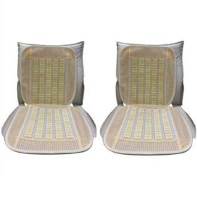 Resim ShopB MiNDER HASIRLI+BONCUKLU DOMiNO KREM 2 Li SET 