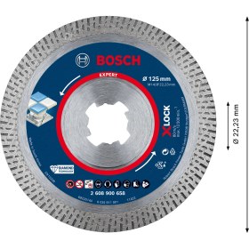 Resim Bosch Expert Hardceramic X-Lock Elmas Kesme Diski 125 x 22,23 x 1,4 x 10 mm 