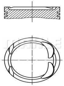 Resim Mahle 001pı00163000 Piston Segman 2710305017 (WH719346) 