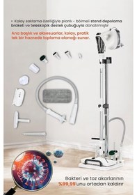 Resim Youban KF-1804 Çok Fonksiyonlu Standlı Buharlı Temizlik Makinesi 