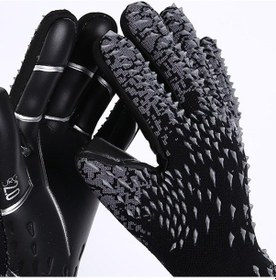 Resim Geeroyoo Yeni Nesil Kaleci Eldiveni: Çocuk Ve Yetişkinler İçin Nefes Alabilir, Kaymaz Ve Dayanıklı Lateks Avuç İçi, 6 Numara Siyah 