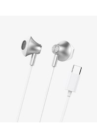 Resim Linktech Kablolu Kulaklık , Linktech H336 Beyaz Type-c Mikrofonlu Metal Kablolu Kulak İçi Kulaklık , Universal 