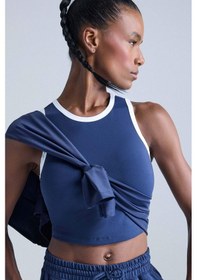 Resim Defacto Defactofit Crop Bisiklet Yaka Sporcu Atlet E7723ax25aunv238 Lacivert 