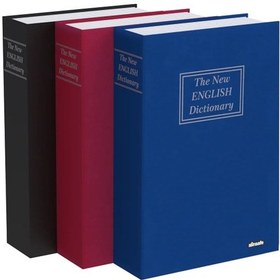 Resim İnsafe Isc802B Orta Boy Para Saklama Kasası Kitap Şeklinde -Mavi 