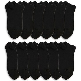 Resim Kadın Patik Cotton Siyah 10 Çift Ekonomik Diğer 