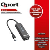 Resim Q-PORT Q-U3G USB3.0 =\u003E 3*USB3.0+Gigabit Ethernet 