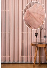 Resim Pudra Grek Tül Perde Petek Zemin 