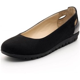 Resim 41-42-43-44 Numara 18545 Siyah Süet Büyük Numara Babet Siyah 