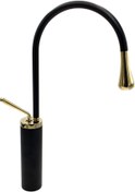 Resim Pure Concept Pure Minimal Black Gold Çanak Lavabo Armatürü Bf-220 