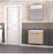 Resim Biani Fix Loft 65 Cm Banyo Dolabı Renk Aybe Bej Çok Renkli 