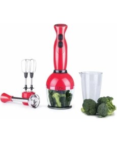 Resim Kırmızı ve Beyaz El Blender Seti, Pratik ve Şık Mutfak Arkadaşı 