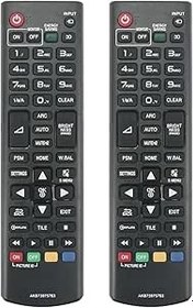 Resim (2'li paket) AKB73975763 Yedek Uzaktan Kumanda LG TV sub AKB73975762 AKB74475496 AKB74475480 AKB75095363 32LS53A 47LS55A 55LS55A 42LS53A 47LS53A 47LS53A 47LS55A ile Uyumlu 75A LS53A 65LS53A 42LS55A-5B 