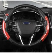 Resim Araba Evrensel Direksiyon Simidi Spinner Topuzu Yardımcı Booster Yardım Kontrol Kolu Red 1 Adet 