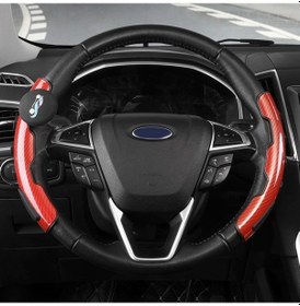 Resim Araba Evrensel Direksiyon Simidi Spinner Topuzu Yardımcı Booster Yardım Kontrol Kolu Red 1 Adet 