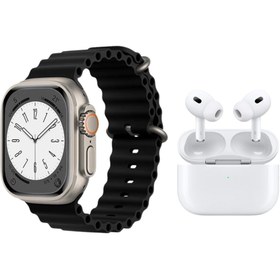 Resim BYRTECH T80 Watch Ultra 2 Akıllı Saat + Air Pro Bluetooth Kulaklık İkili Paket 