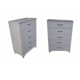 Resim Lake 5 Çekmeceli Beyaz Geniş Şifonyer Kurulu Kargolanır 