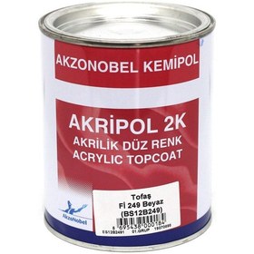 Resim Akzonobel Akripol 2k Düz Renk-beyaz- Fı249- 1 Lt. 