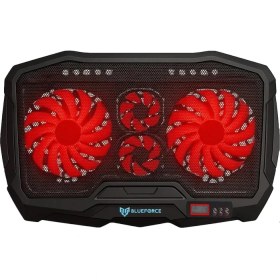 Resim Mena Rise Speeder Sx-15 4 Adet Fanlı 9"-17" Inç Ledli LCD Kontrol Panelli Standlı Notebook Laptop Soğutucu 