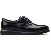 Resim Erkek Hakiki Deri Casual Ayakkabı 25y Ykm-226815 M Siyah Rugan Siyah 