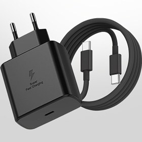 Resim 1 Adet Süper Hızlı Şarj USB-C Güç Adaptörü, 6.6ft Kablo ile Ultra/S23/S23+/S22/S22 Ultra/S22+/S21/Z Fold 5/Z Fold 5/Tab S8/S8+/S7/S7 Uyumlu, 110-130V EU Fiş 