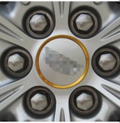 Resim Cadillac İçin 4 Adet Araba Alüminyum Tekerlek Göbeği Derorasyon Halkası Altın 