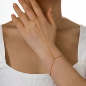 Resim Kadınlar için Minimalist Paslanmaz Çelik Bağlı Zincir Bilezik - Çok Yönlü, Moda ve Dayanıklı Takı, Rastgele Yuvarlak Boncuklar ile Günlük Aksesuar|Minimalist Bilezik|Dayanıklı Bilezik 