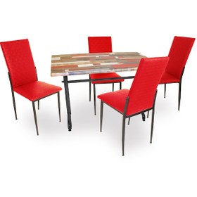 Resim Beymobilya Valerya Werzalit - Gözde Mutfak Masa Takımı (70X120) (520892851) 