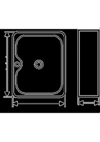 Resim Eva Banyo Lena E-5174 Tezgah Üstü Porselen Lavabo 